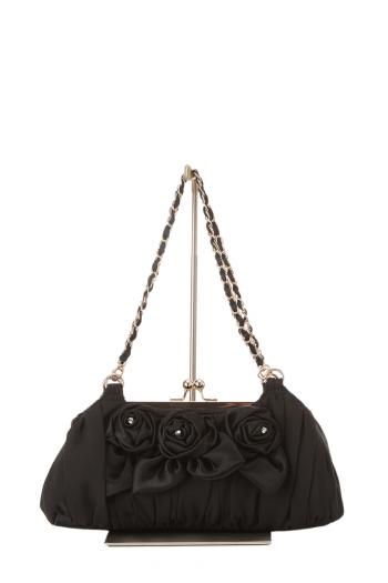 バラモチーフバッグ（ブラック）