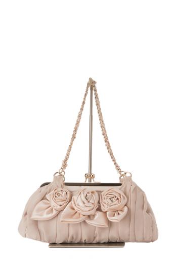 バラモチーフバッグ（ベージュ）
