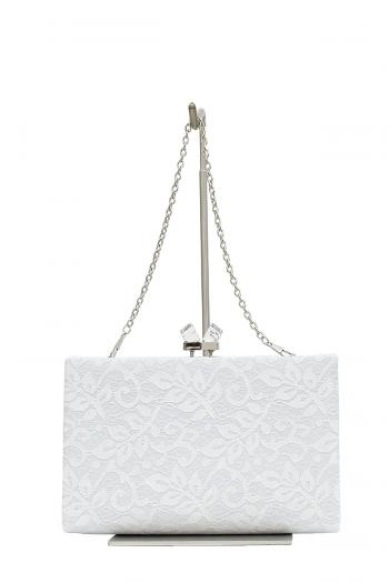 クラシカルレースバッグ（シルバー）