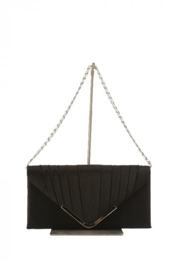 Ｖラインクラッチバッグ（ブラック）