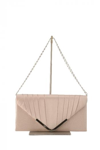 Ｖラインクラッチバッグ（ベージュ）