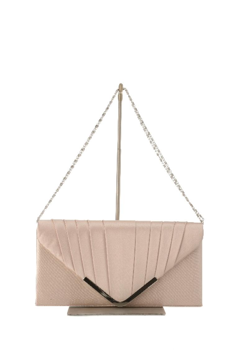Ｖラインクラッチバッグ（ベージュ）
