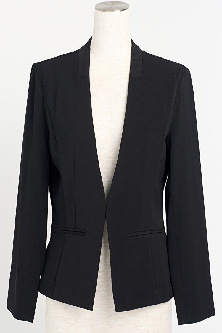 【M/L】ノーラペルパーティージャケット（ブラック）